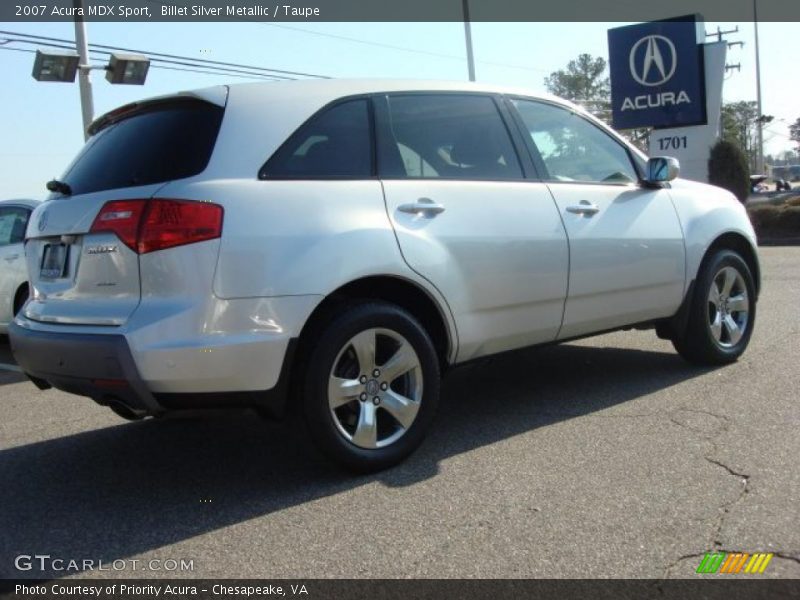Billet Silver Metallic / Taupe 2007 Acura MDX Sport
