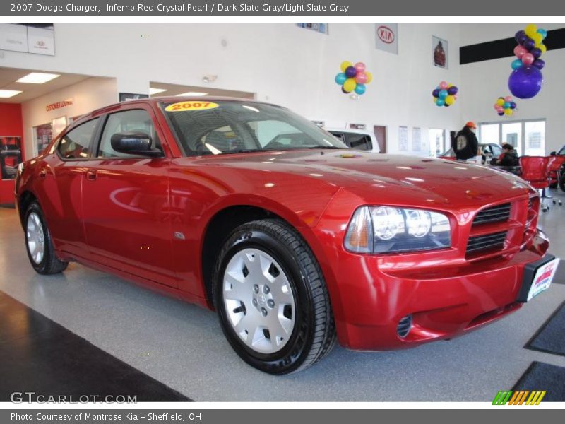 Inferno Red Crystal Pearl / Dark Slate Gray/Light Slate Gray 2007 Dodge Charger