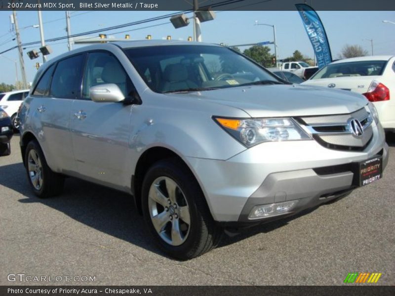 Billet Silver Metallic / Taupe 2007 Acura MDX Sport