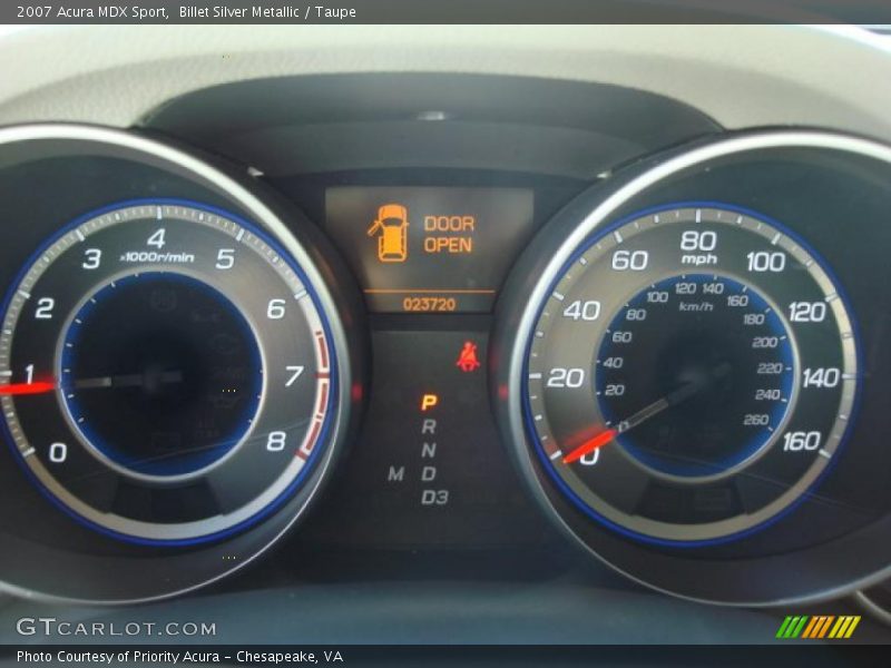 Billet Silver Metallic / Taupe 2007 Acura MDX Sport
