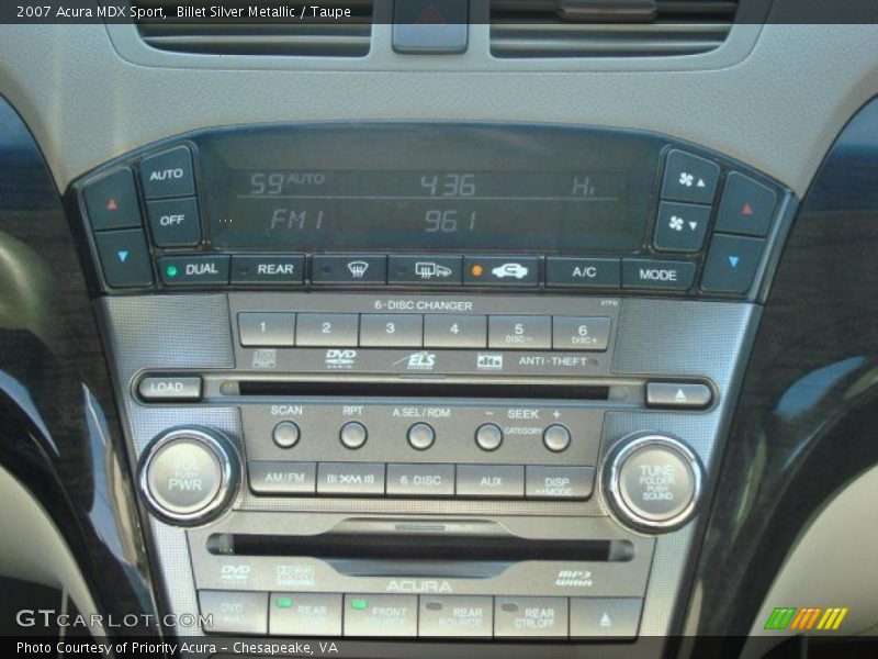 Billet Silver Metallic / Taupe 2007 Acura MDX Sport
