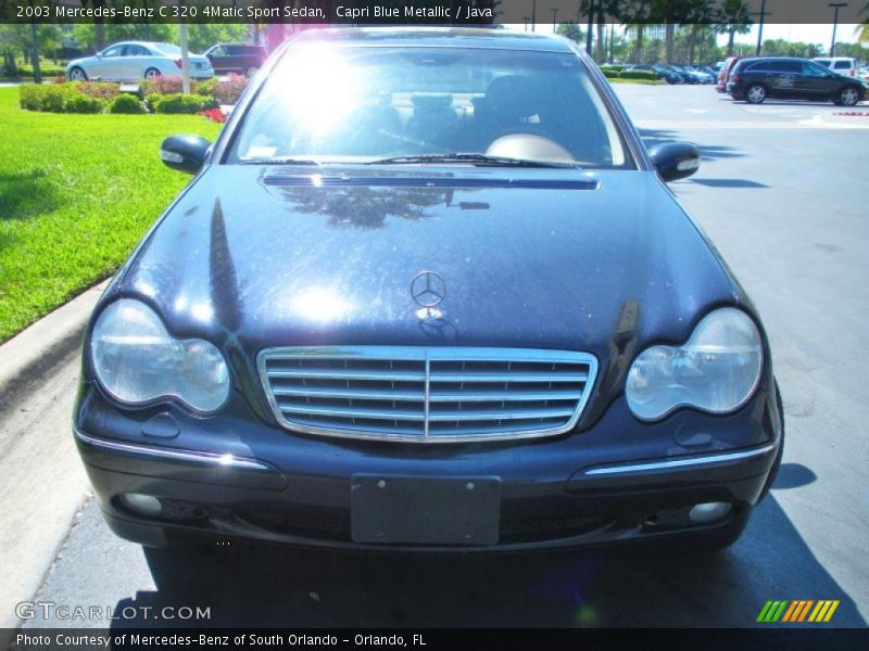 Capri Blue Metallic / Java 2003 Mercedes-Benz C 320 4Matic Sport Sedan