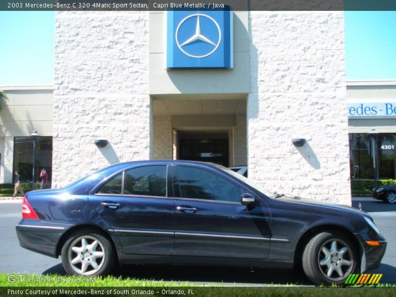 Capri Blue Metallic / Java 2003 Mercedes-Benz C 320 4Matic Sport Sedan