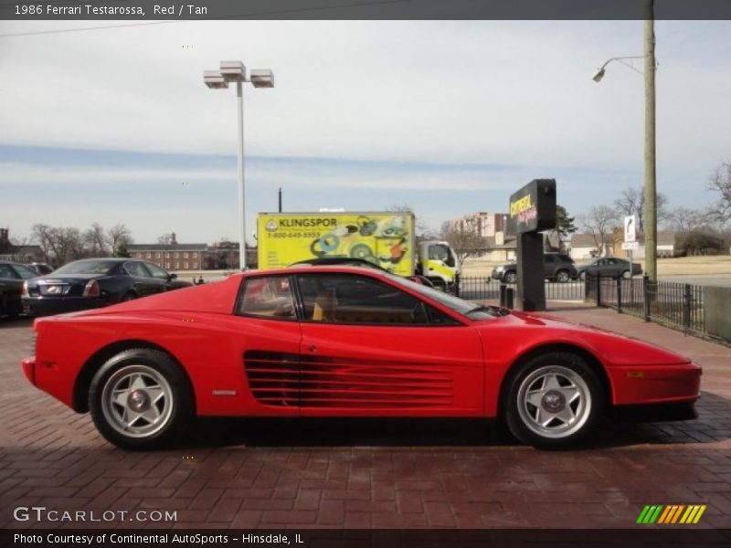 Red / Tan 1986 Ferrari Testarossa