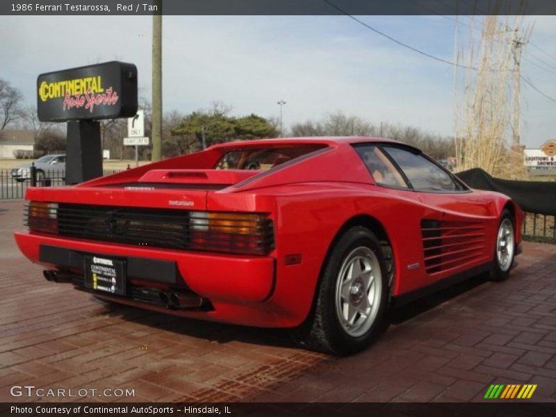 Red / Tan 1986 Ferrari Testarossa