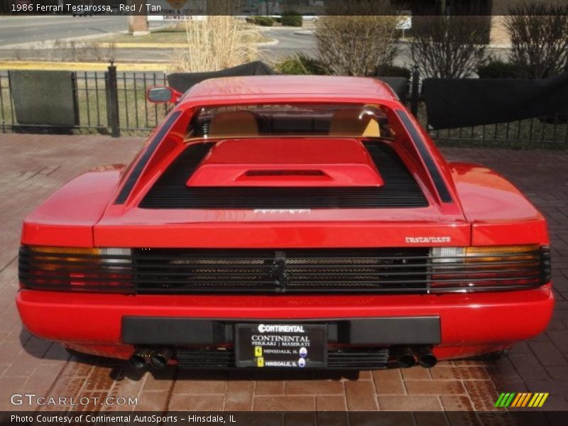 Red / Tan 1986 Ferrari Testarossa