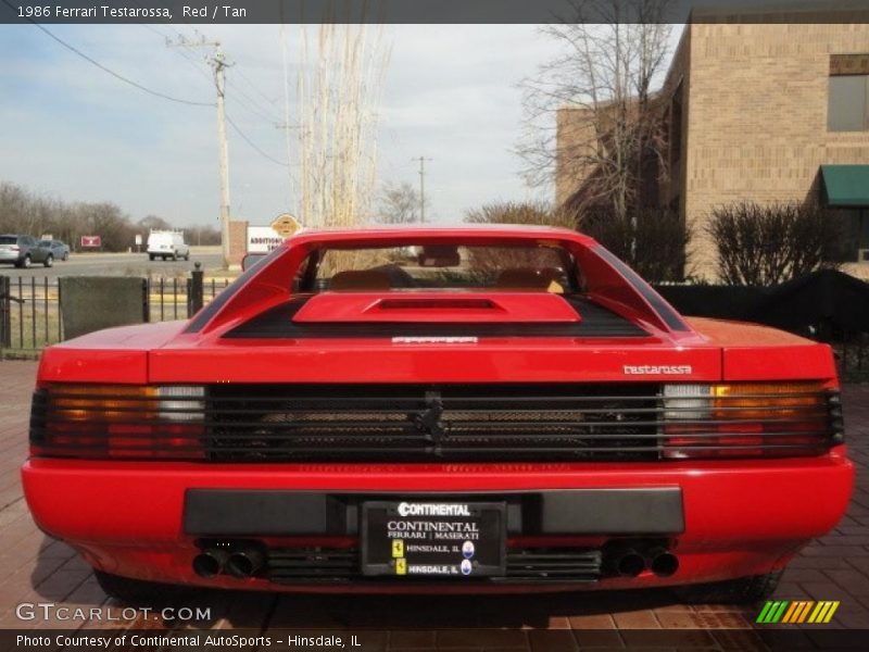 Red / Tan 1986 Ferrari Testarossa