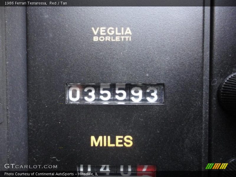 Red / Tan 1986 Ferrari Testarossa