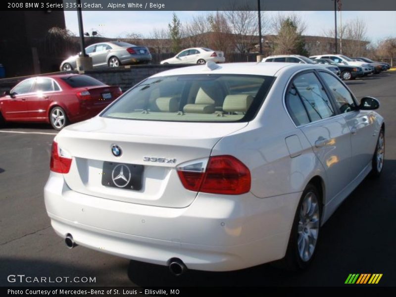 Alpine White / Beige 2008 BMW 3 Series 335xi Sedan