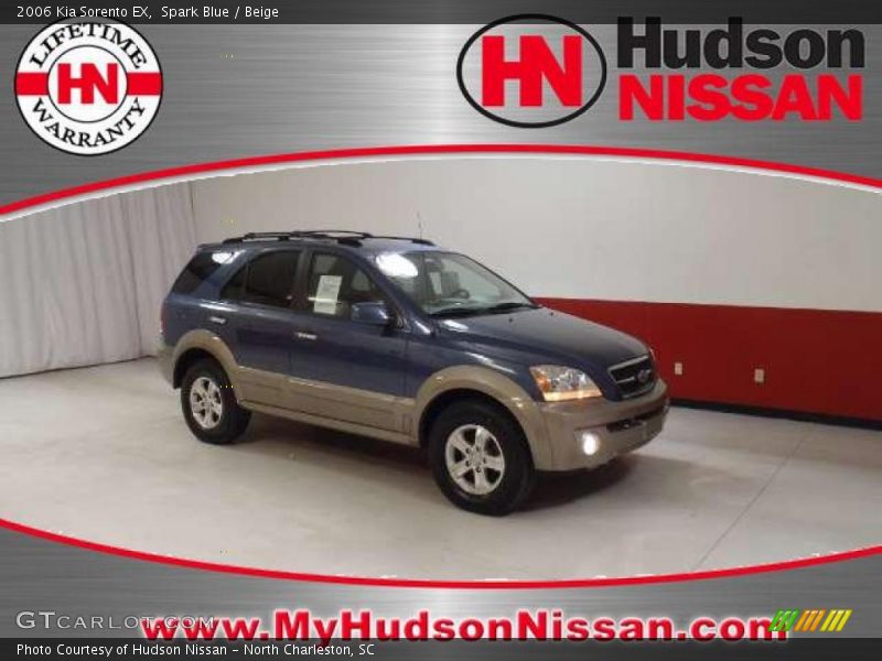 Spark Blue / Beige 2006 Kia Sorento EX