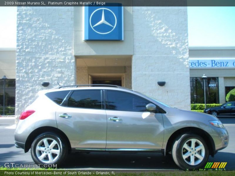 Platinum Graphite Metallic / Beige 2009 Nissan Murano SL