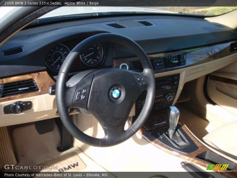 Alpine White / Beige 2008 BMW 3 Series 335xi Sedan