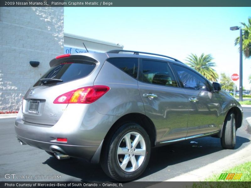 Platinum Graphite Metallic / Beige 2009 Nissan Murano SL