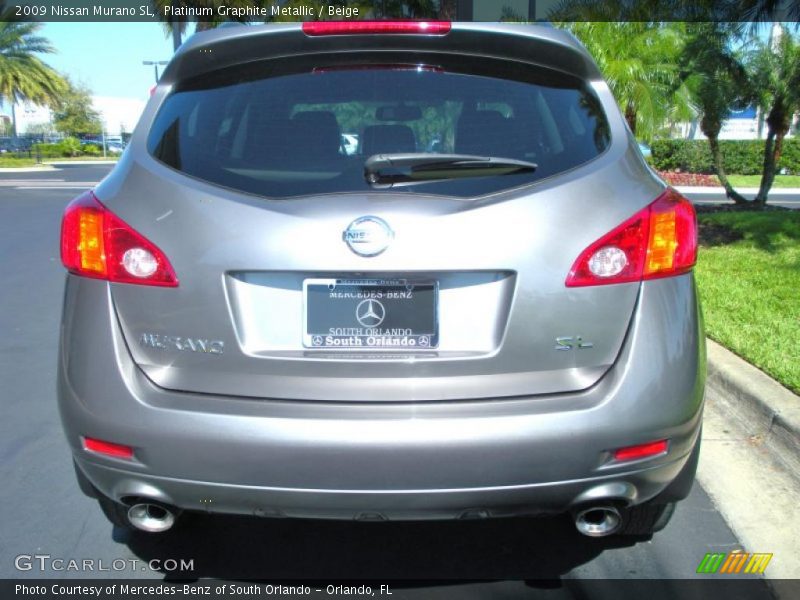 Platinum Graphite Metallic / Beige 2009 Nissan Murano SL