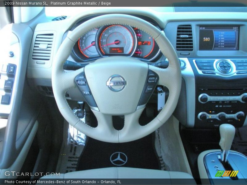 Platinum Graphite Metallic / Beige 2009 Nissan Murano SL