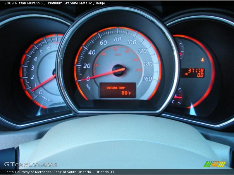 Platinum Graphite Metallic / Beige 2009 Nissan Murano SL
