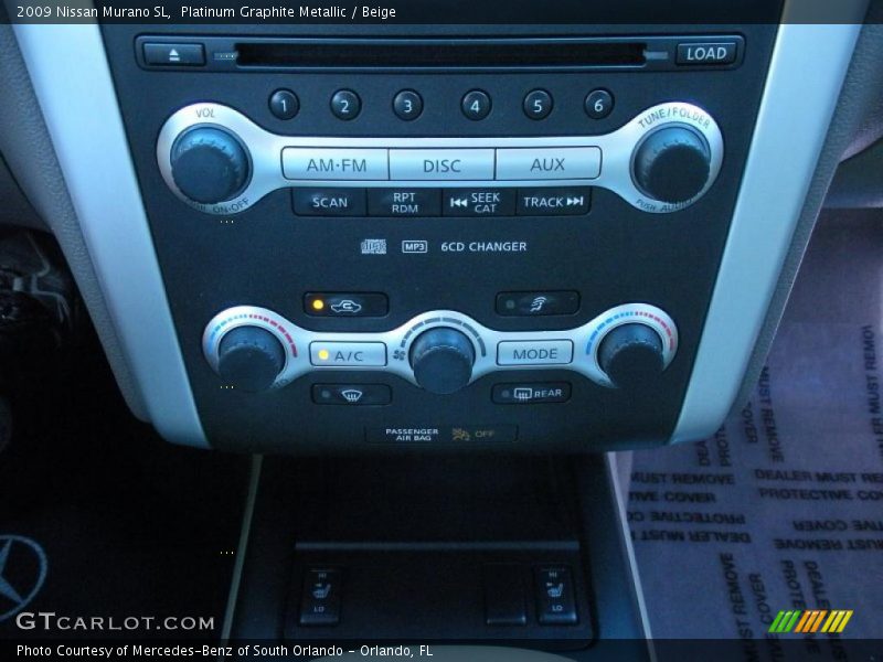Platinum Graphite Metallic / Beige 2009 Nissan Murano SL