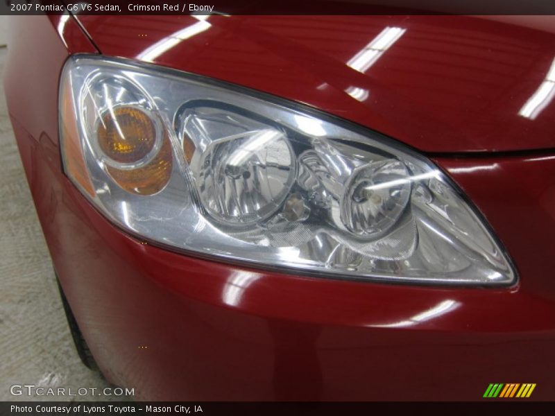 Crimson Red / Ebony 2007 Pontiac G6 V6 Sedan