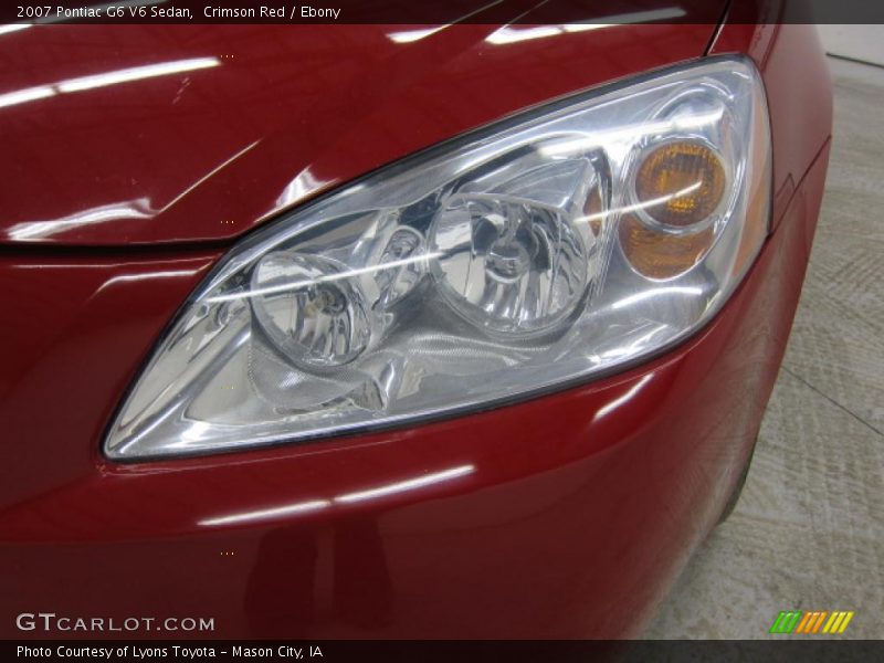Crimson Red / Ebony 2007 Pontiac G6 V6 Sedan