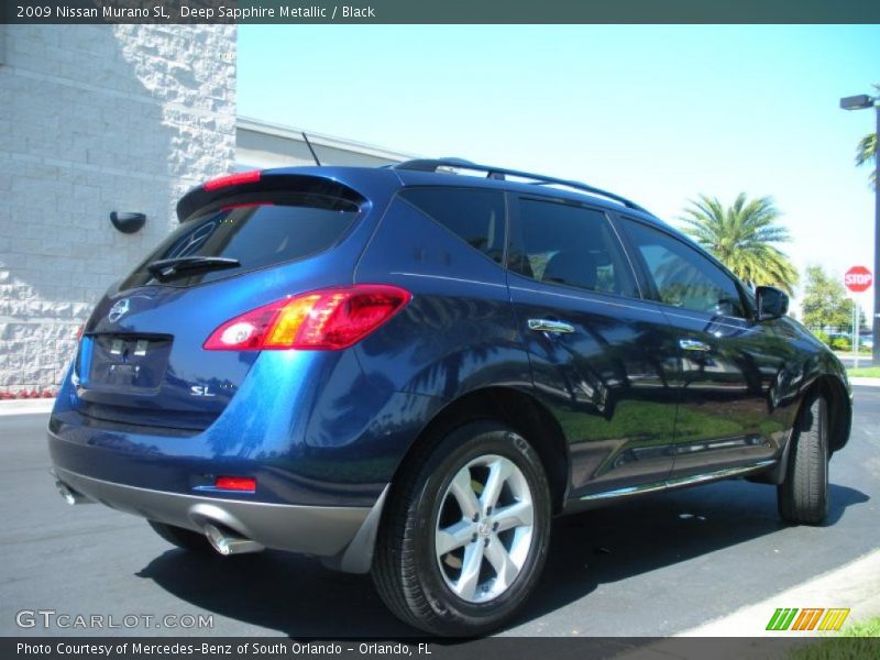 Deep Sapphire Metallic / Black 2009 Nissan Murano SL