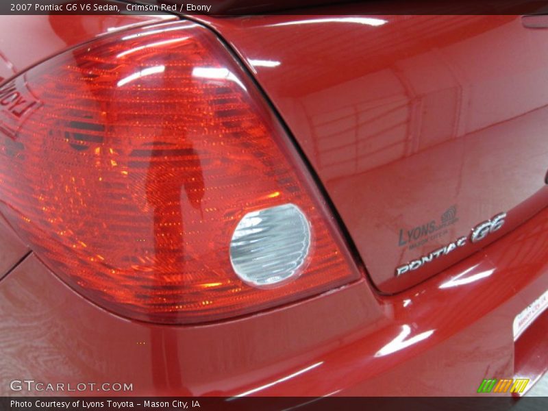 Crimson Red / Ebony 2007 Pontiac G6 V6 Sedan