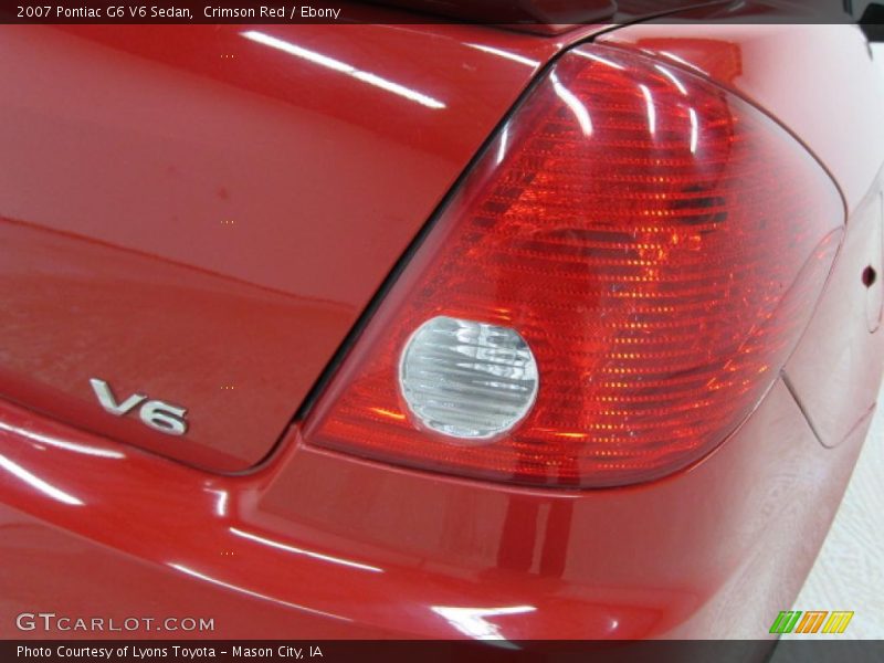 Crimson Red / Ebony 2007 Pontiac G6 V6 Sedan