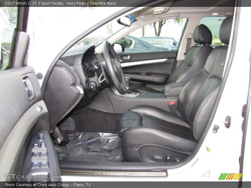  2007 G 35 S Sport Sedan Graphite Black Interior