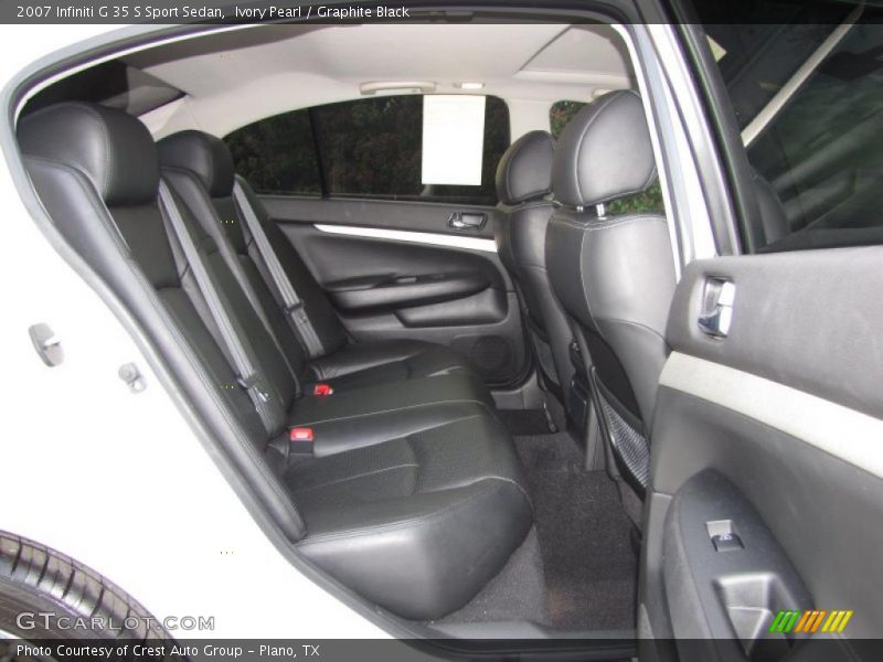  2007 G 35 S Sport Sedan Graphite Black Interior