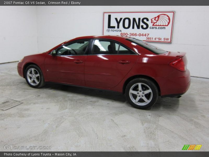 Crimson Red / Ebony 2007 Pontiac G6 V6 Sedan