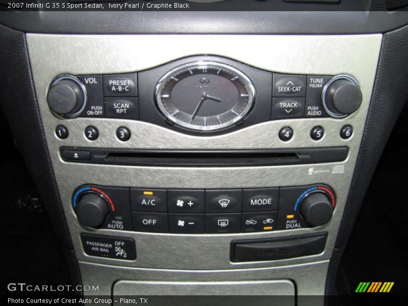 Controls of 2007 G 35 S Sport Sedan
