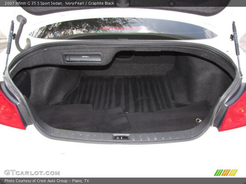  2007 G 35 S Sport Sedan Trunk