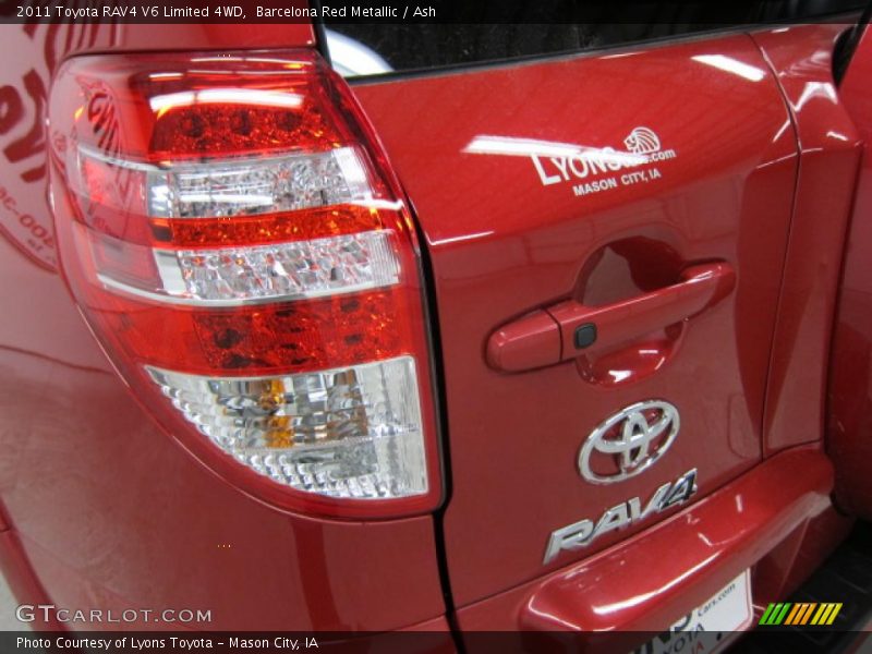 Barcelona Red Metallic / Ash 2011 Toyota RAV4 V6 Limited 4WD