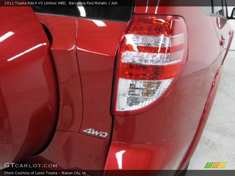 Barcelona Red Metallic / Ash 2011 Toyota RAV4 V6 Limited 4WD