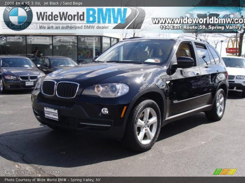Jet Black / Sand Beige 2008 BMW X5 3.0si
