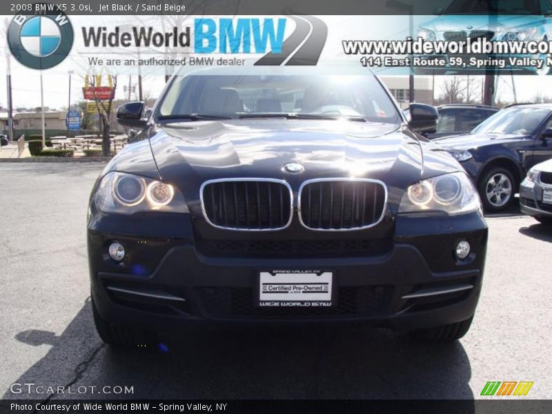 Jet Black / Sand Beige 2008 BMW X5 3.0si