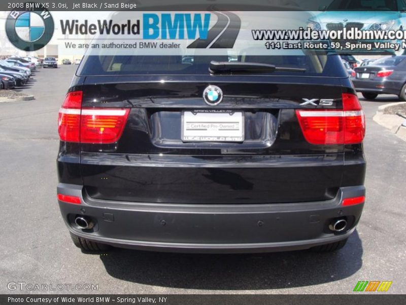 Jet Black / Sand Beige 2008 BMW X5 3.0si