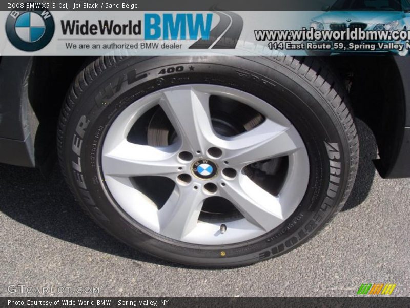 Jet Black / Sand Beige 2008 BMW X5 3.0si