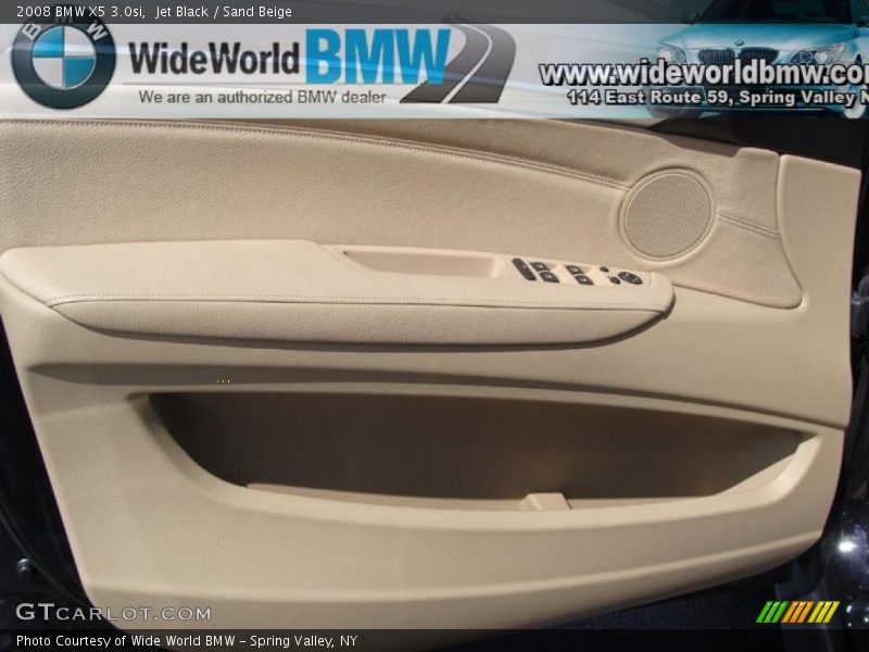 Jet Black / Sand Beige 2008 BMW X5 3.0si