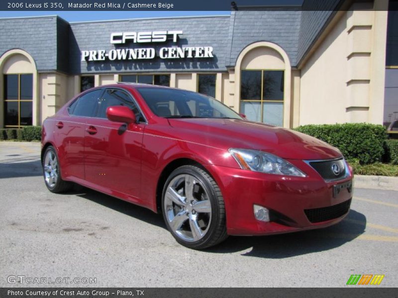 Matador Red Mica / Cashmere Beige 2006 Lexus IS 350