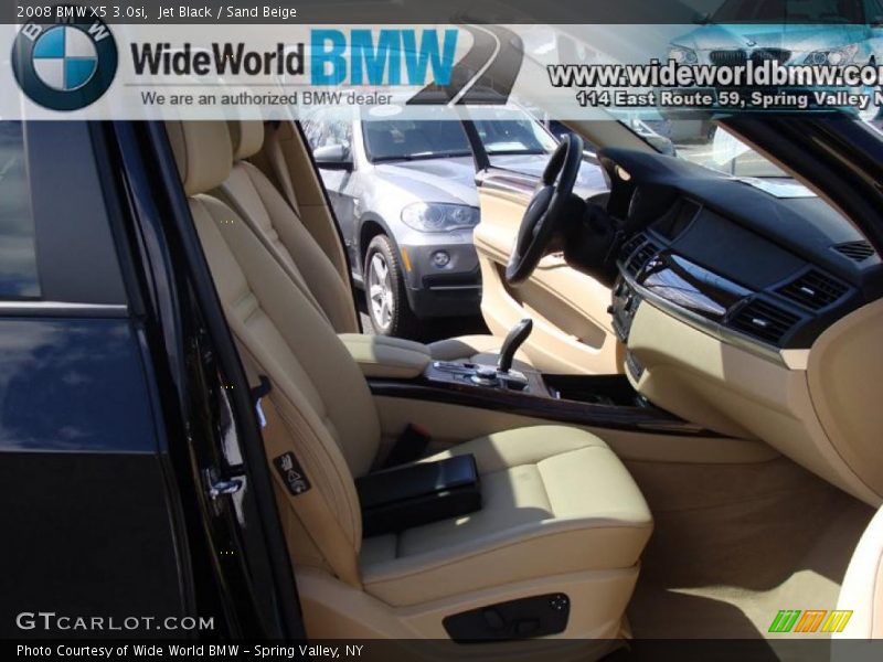 Jet Black / Sand Beige 2008 BMW X5 3.0si