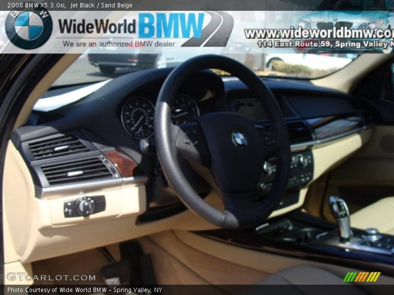 Jet Black / Sand Beige 2008 BMW X5 3.0si