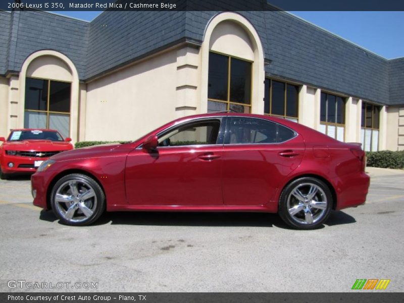 Matador Red Mica / Cashmere Beige 2006 Lexus IS 350