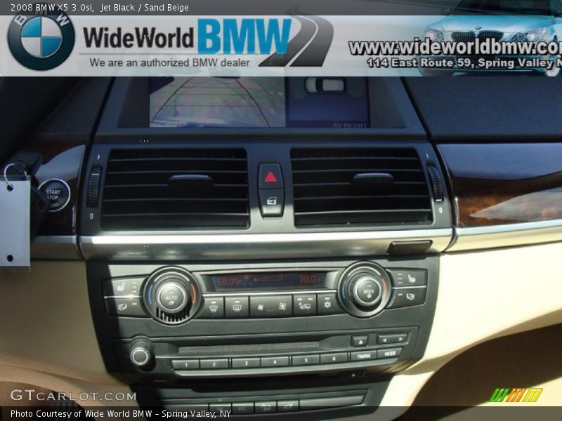 Jet Black / Sand Beige 2008 BMW X5 3.0si