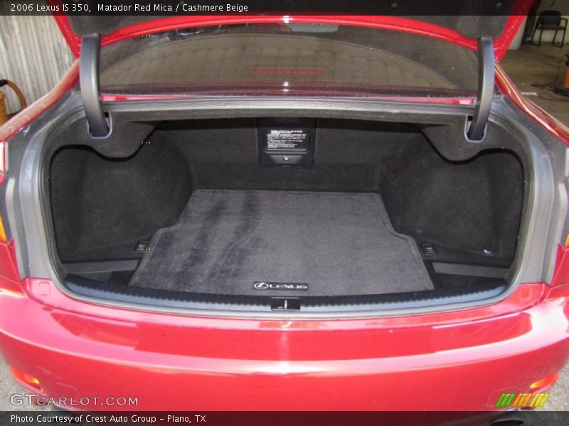 Matador Red Mica / Cashmere Beige 2006 Lexus IS 350