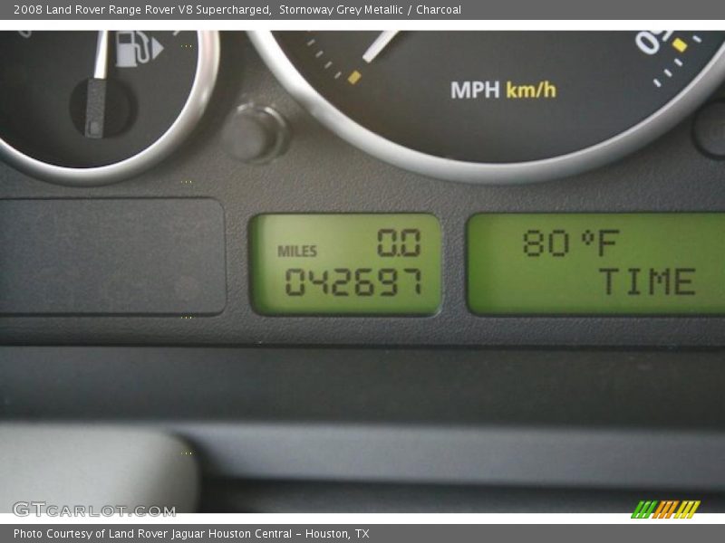 Stornoway Grey Metallic / Charcoal 2008 Land Rover Range Rover V8 Supercharged
