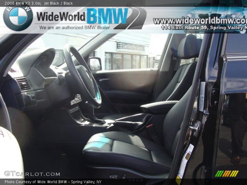 Jet Black / Black 2008 BMW X3 3.0si