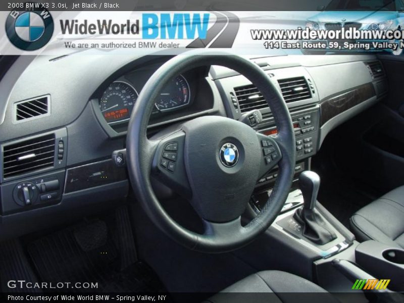 Jet Black / Black 2008 BMW X3 3.0si
