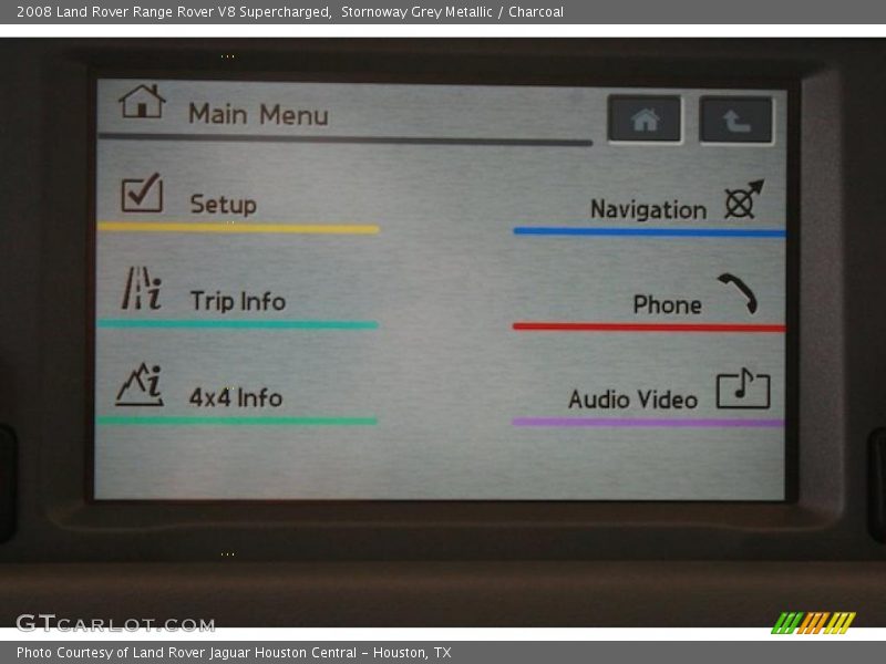 Stornoway Grey Metallic / Charcoal 2008 Land Rover Range Rover V8 Supercharged