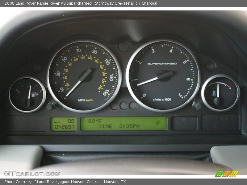  2008 Range Rover V8 Supercharged V8 Supercharged Gauges