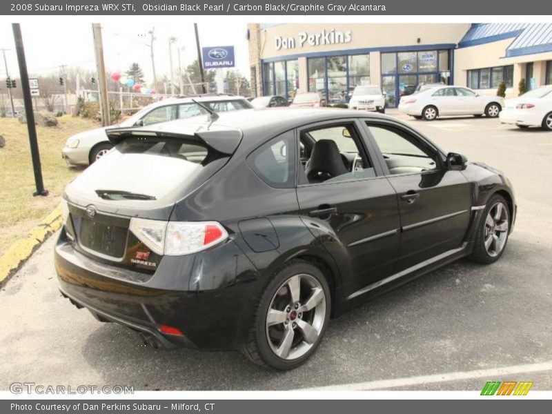 Obsidian Black Pearl / Carbon Black/Graphite Gray Alcantara 2008 Subaru Impreza WRX STi